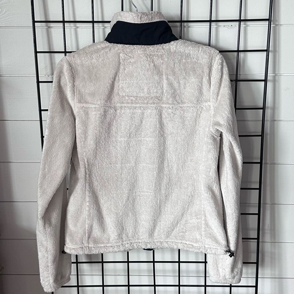 Abercrombie & Fitch Full Zip Fleece Jacket Womens S White Navy Outdoors‎ - Picture 5 of 8